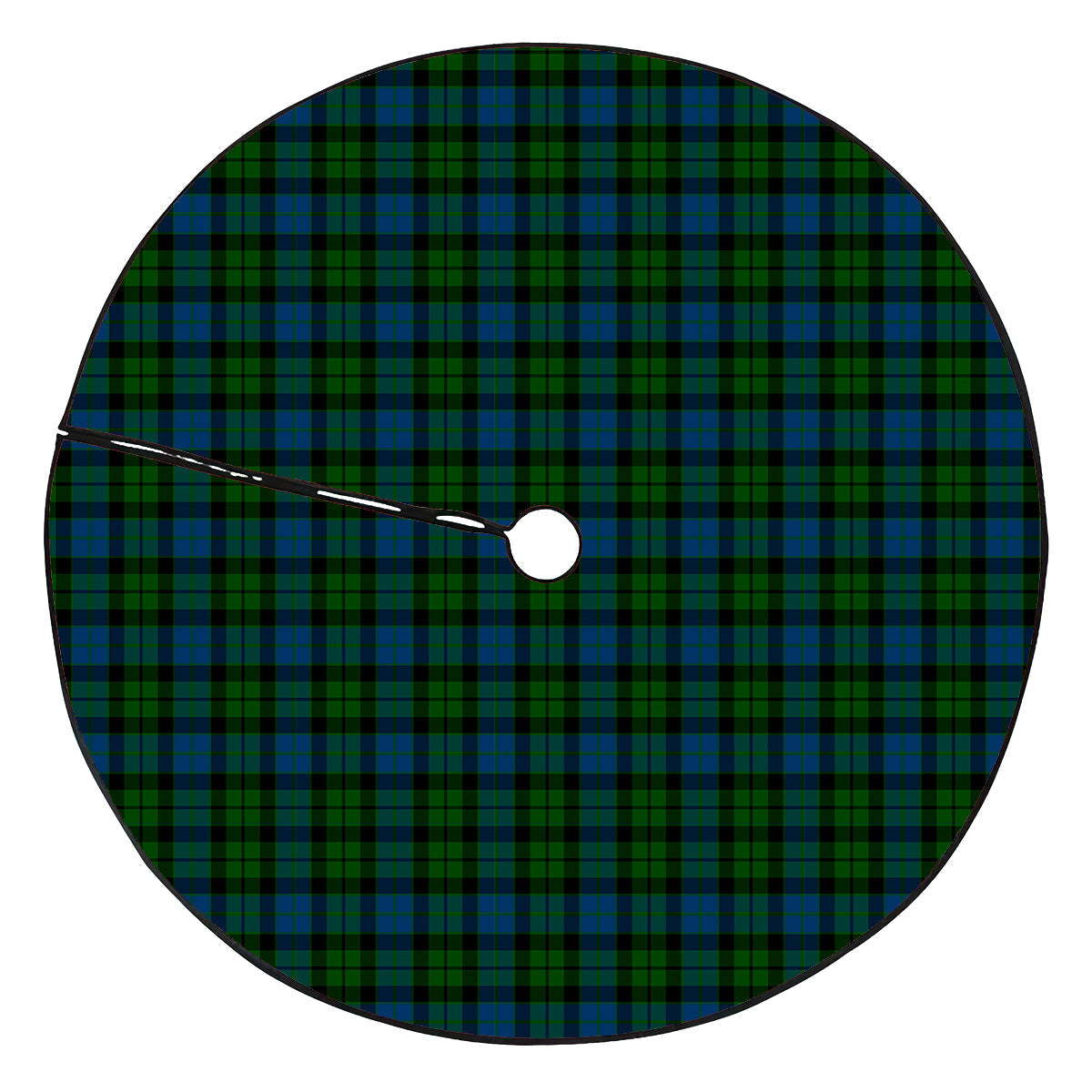 MacKay Modern Tartan Plaid Christmas Tree Skirt