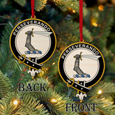 MacKellar Tartan Crest Wood Acrylic Ornament