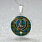MacKinlay Ancient Tartan Crest Circle Necklace