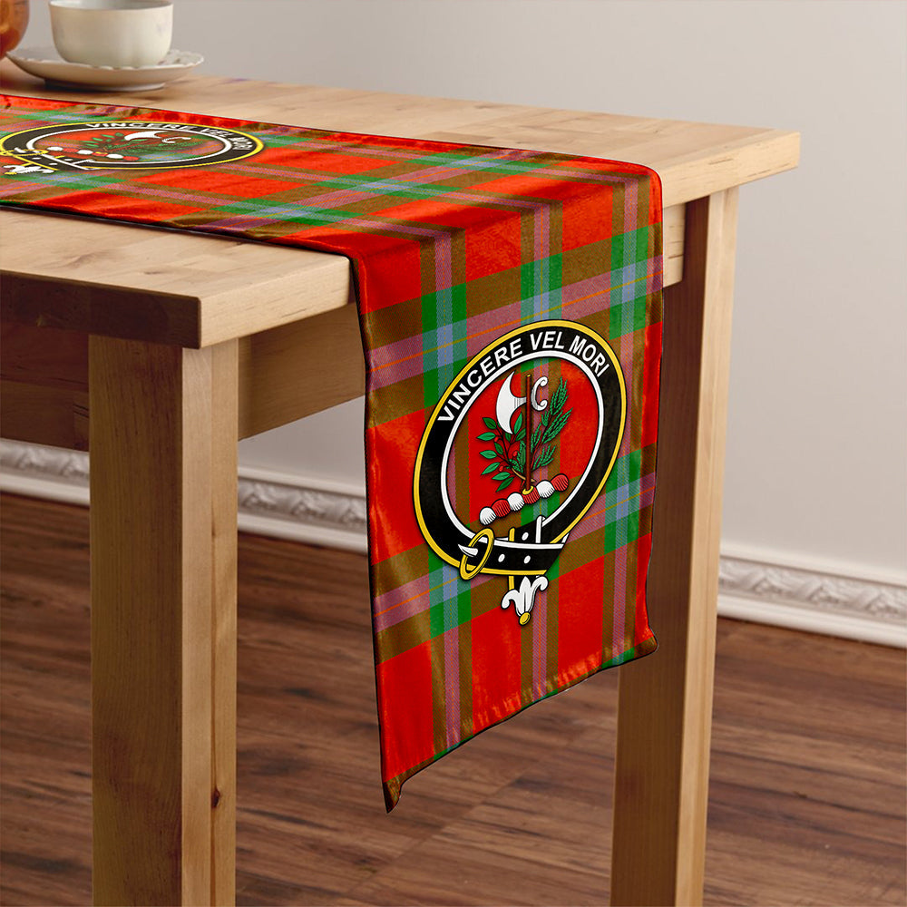 MacLaine of LochBuie (Cockburn) (MacLaine) Ancient Tartan Crest Table Runner