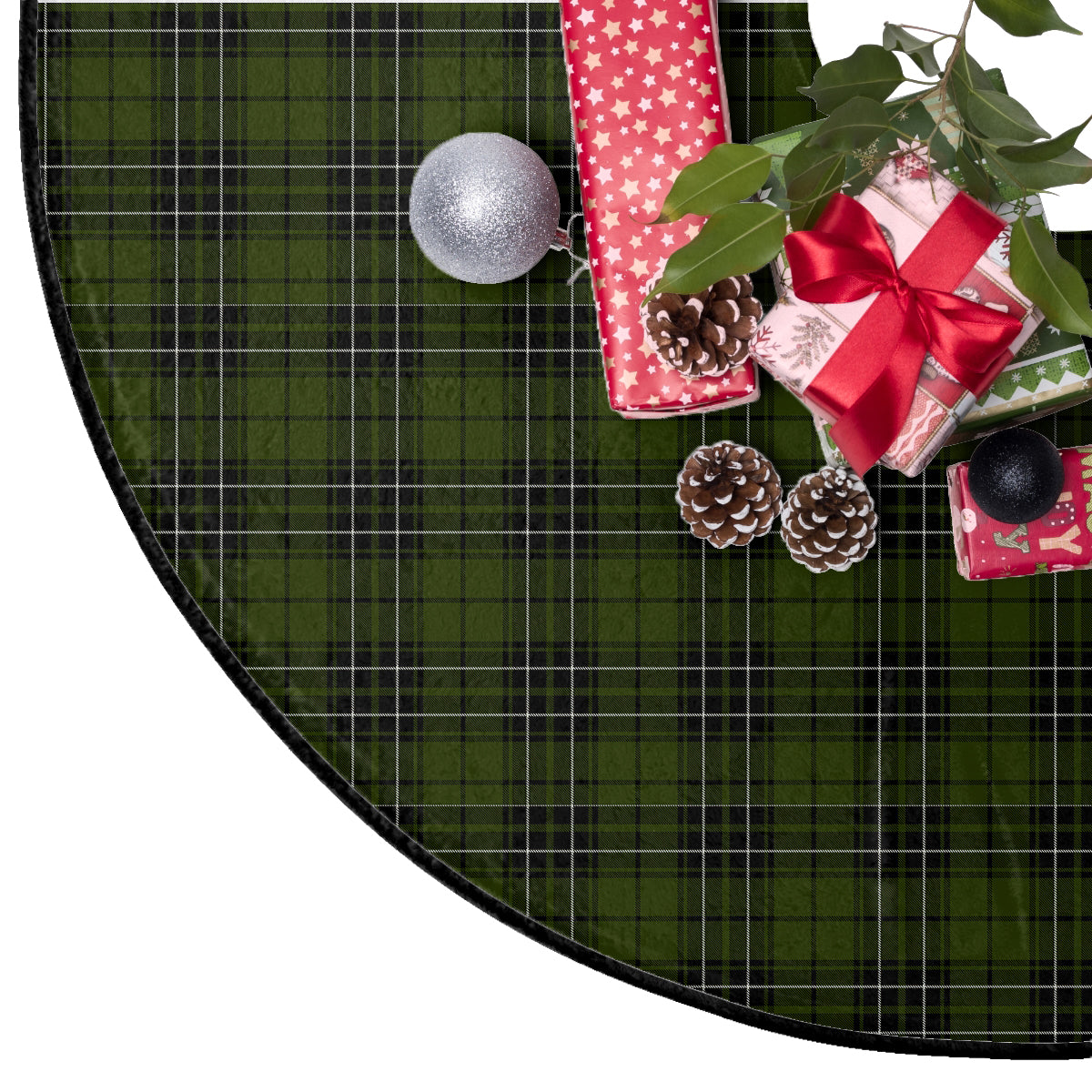 MacLean Hunting Tartan Plaid Christmas Tree Skirt