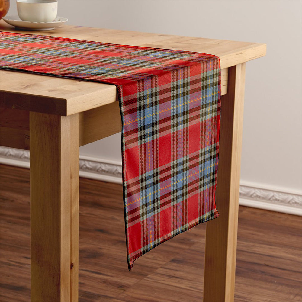 MacLeay Weathered Tartan Crest Table Runner