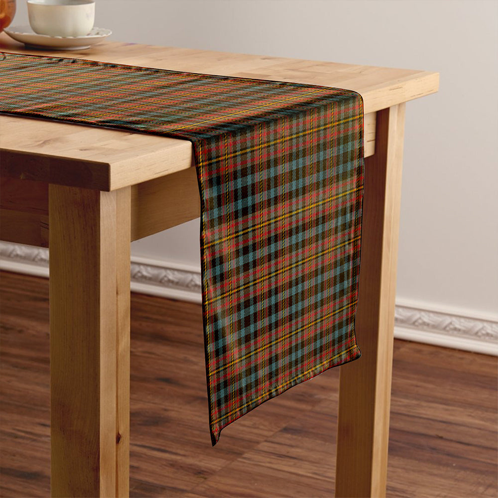 MacLellan Weathered Tartan Crest Table Runner