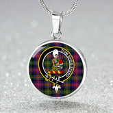 MacLennan Tartan Crest Circle Necklace