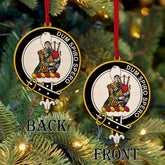 MacLennan Tartan Crest Wood Acrylic Ornament