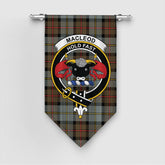 MacLeod of Harris Weathered Tartan Crest Gonfalon