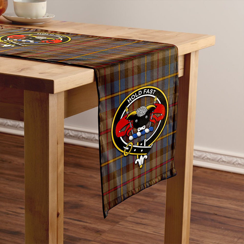 MacLeod of Skeabost Modern Tartan Crest Table Runner