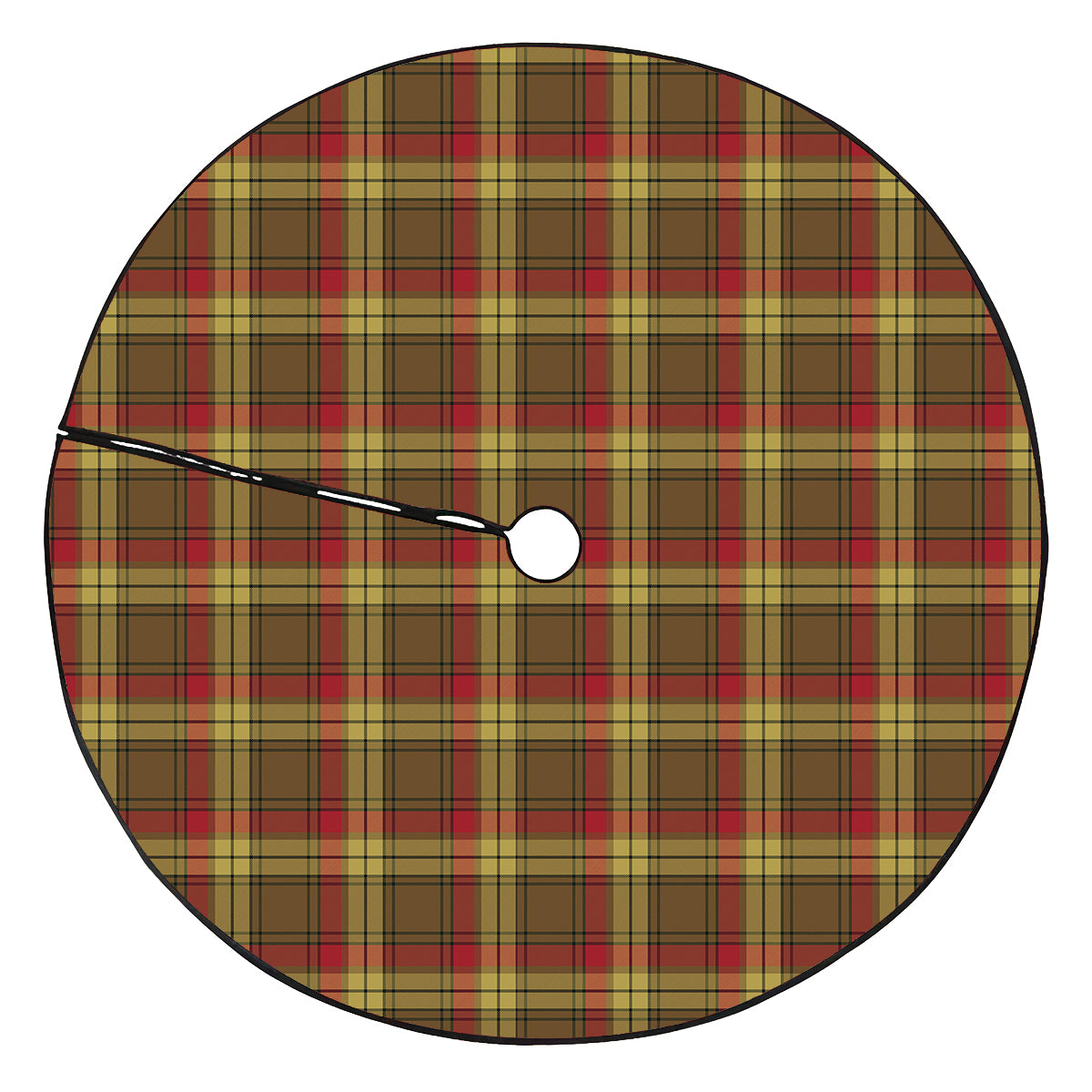 MacMillan Old Weathered Tartan Plaid Christmas Tree Skirt