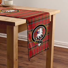 MacNaughton Weathered Tartan Crest Table Runner