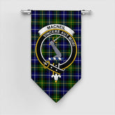 MacNeill of Barra Modern Tartan Crest Gonfalon
