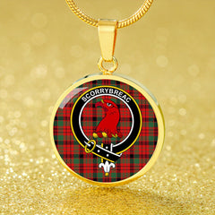MacNicol Ancient Tartan Crest Circle Necklace