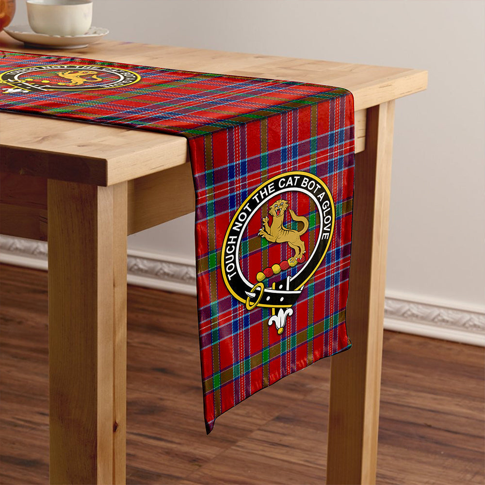 MacNiven Modern Tartan Crest Table Runner