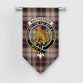 MacPherson Hunting Ancient Tartan Crest Gonfalon