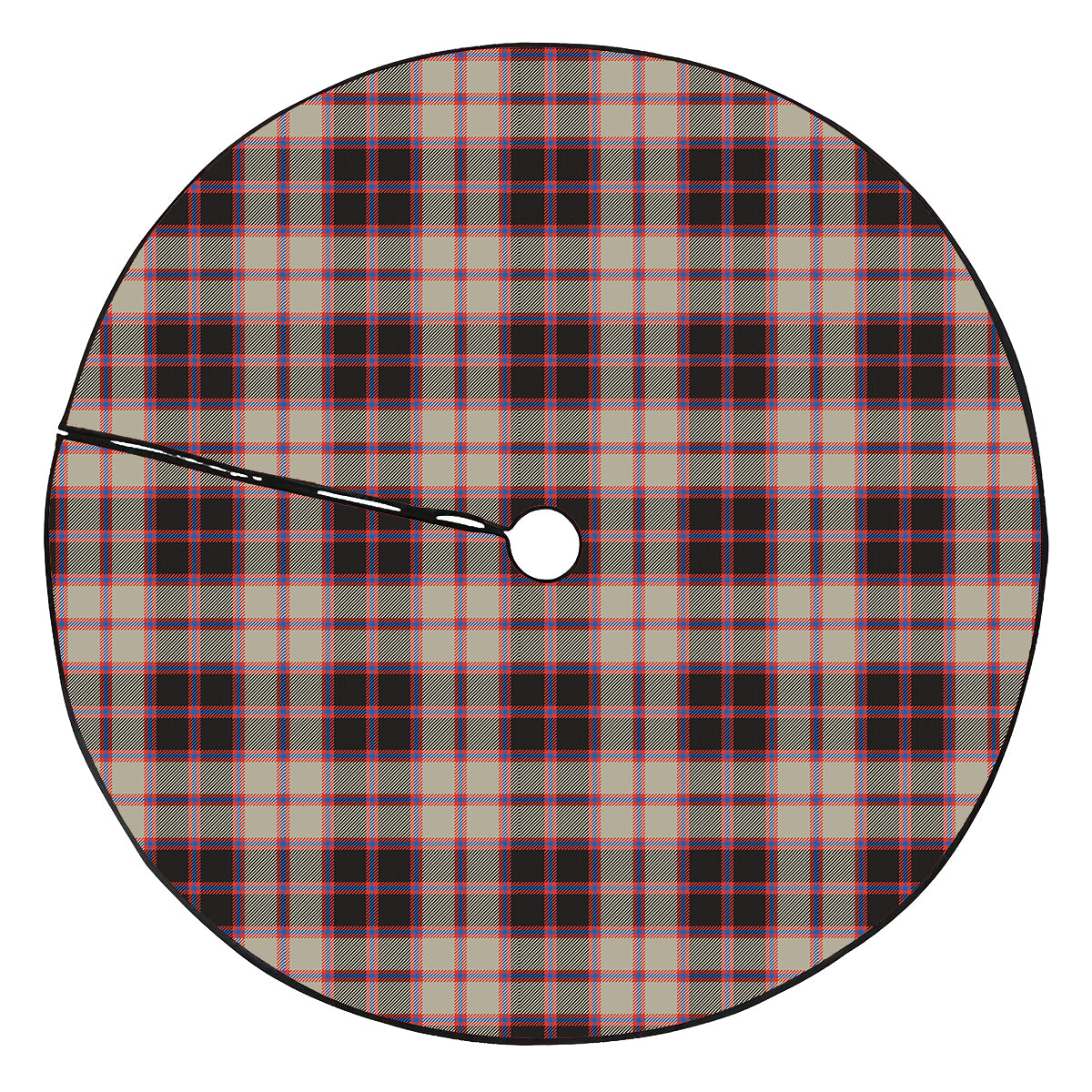 MacPherson Hunting Ancient Tartan Plaid Christmas Tree Skirt