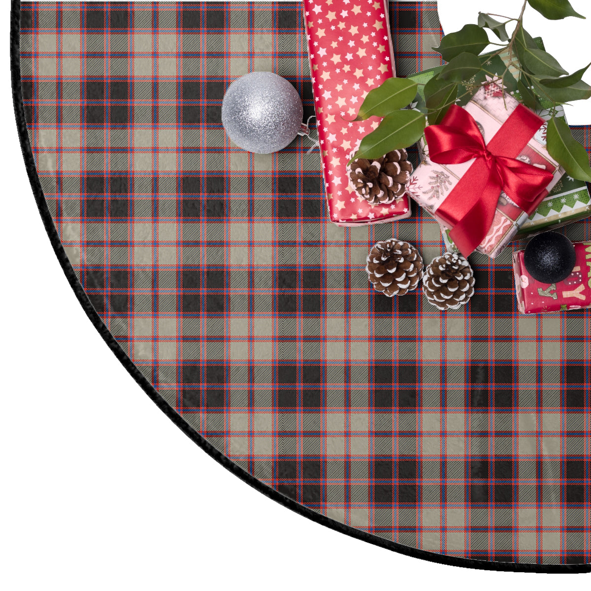 MacPherson Hunting Ancient Tartan Plaid Christmas Tree Skirt