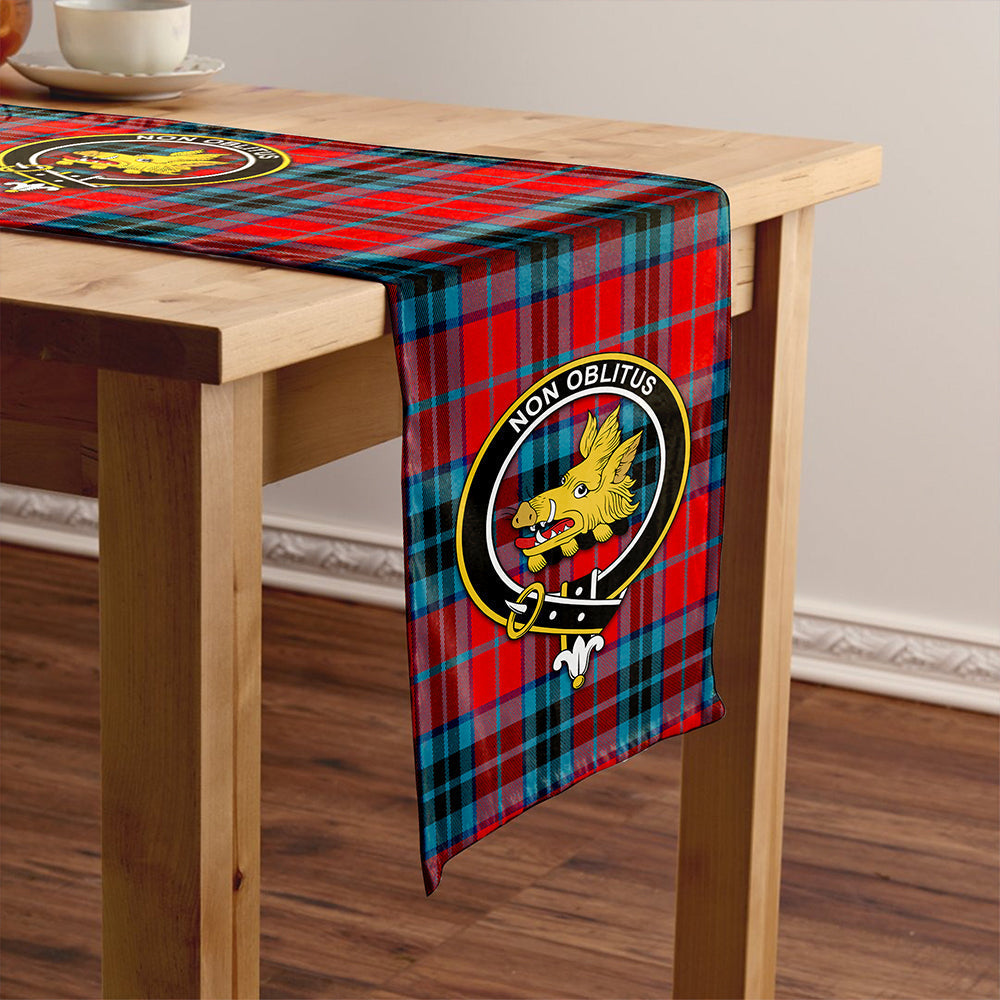 MacTavish Modern Tartan Crest Table Runner