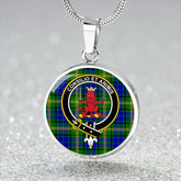 Maitland Tartan Crest Circle Necklace