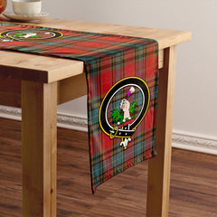 Manson Weathered Tartan Crest Table Runner