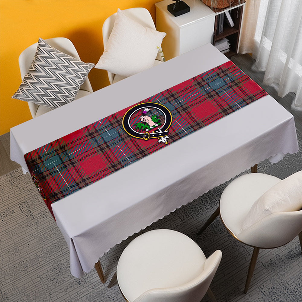 Manson Weathered Tartan Crest Table Runner