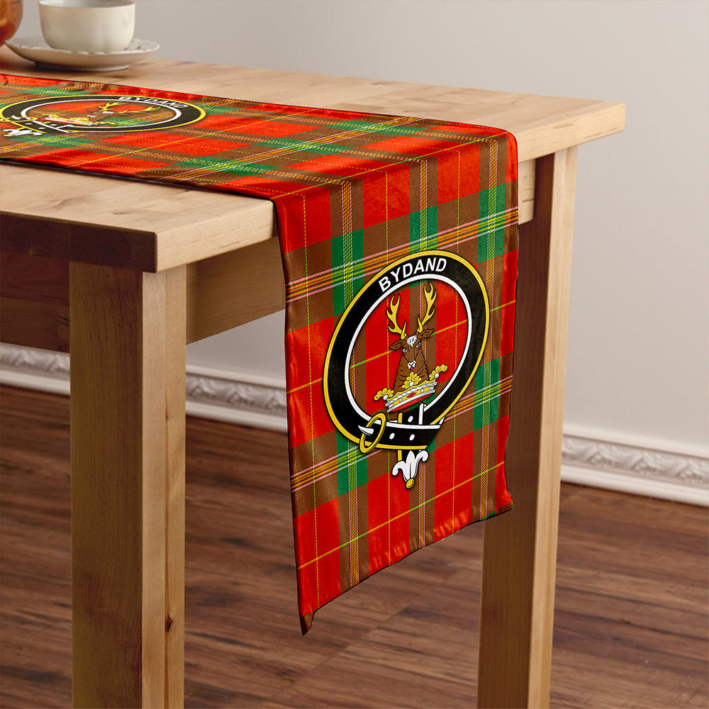 Maver Modern Tartan Crest Table Runner
