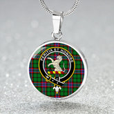 McGeachie Tartan Crest Circle Necklace