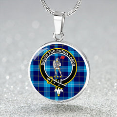 McKerrell Tartan Crest Circle Necklace