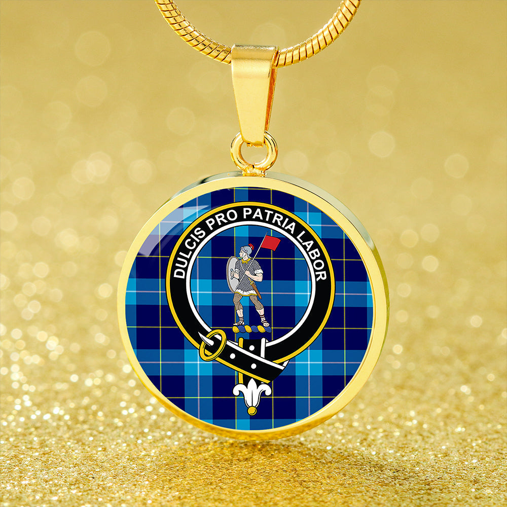 McKerrell Tartan Crest Circle Necklace