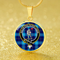 McKerrell Tartan Crest Circle Necklace