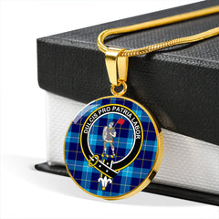McKerrell Tartan Crest Circle Necklace