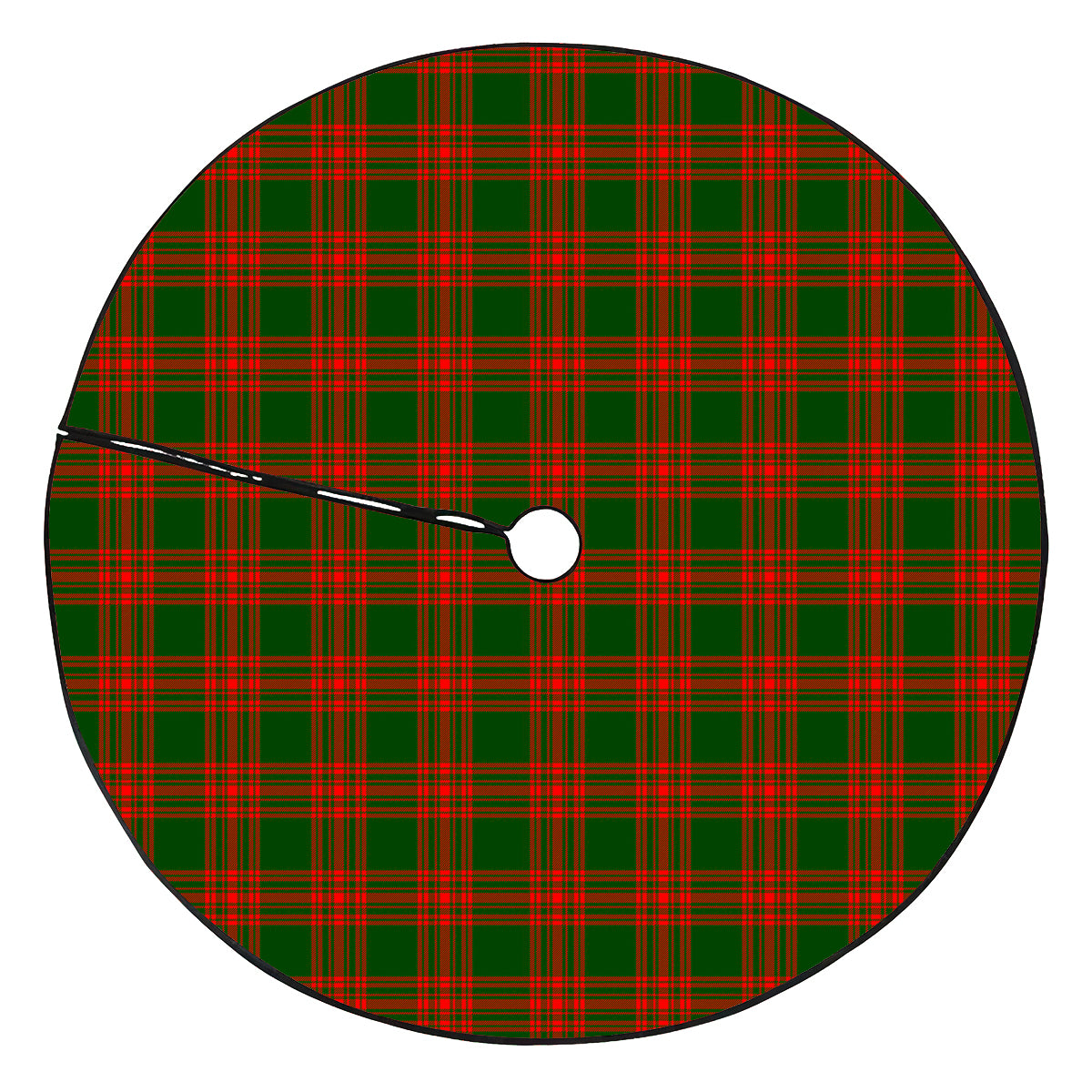 Menzies Green Modern Tartan Plaid Christmas Tree Skirt