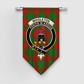Middleton Modern Tartan Crest Gonfalon