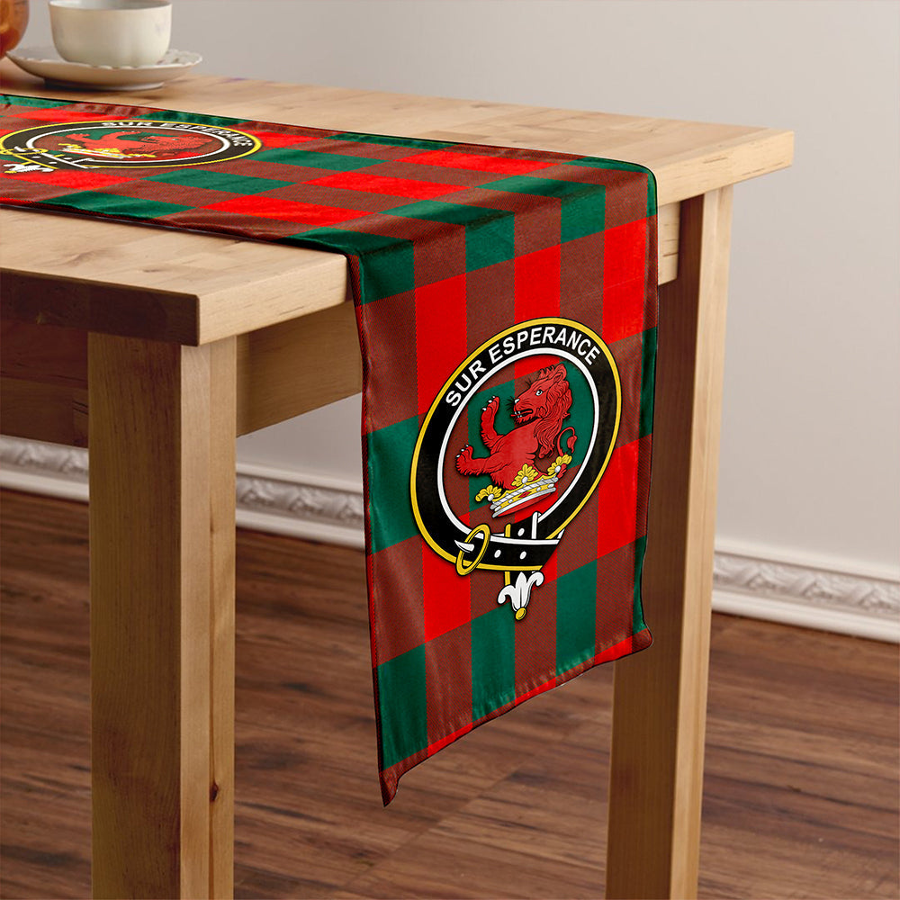 Moncrieffe Modern Tartan Crest Table Runner
