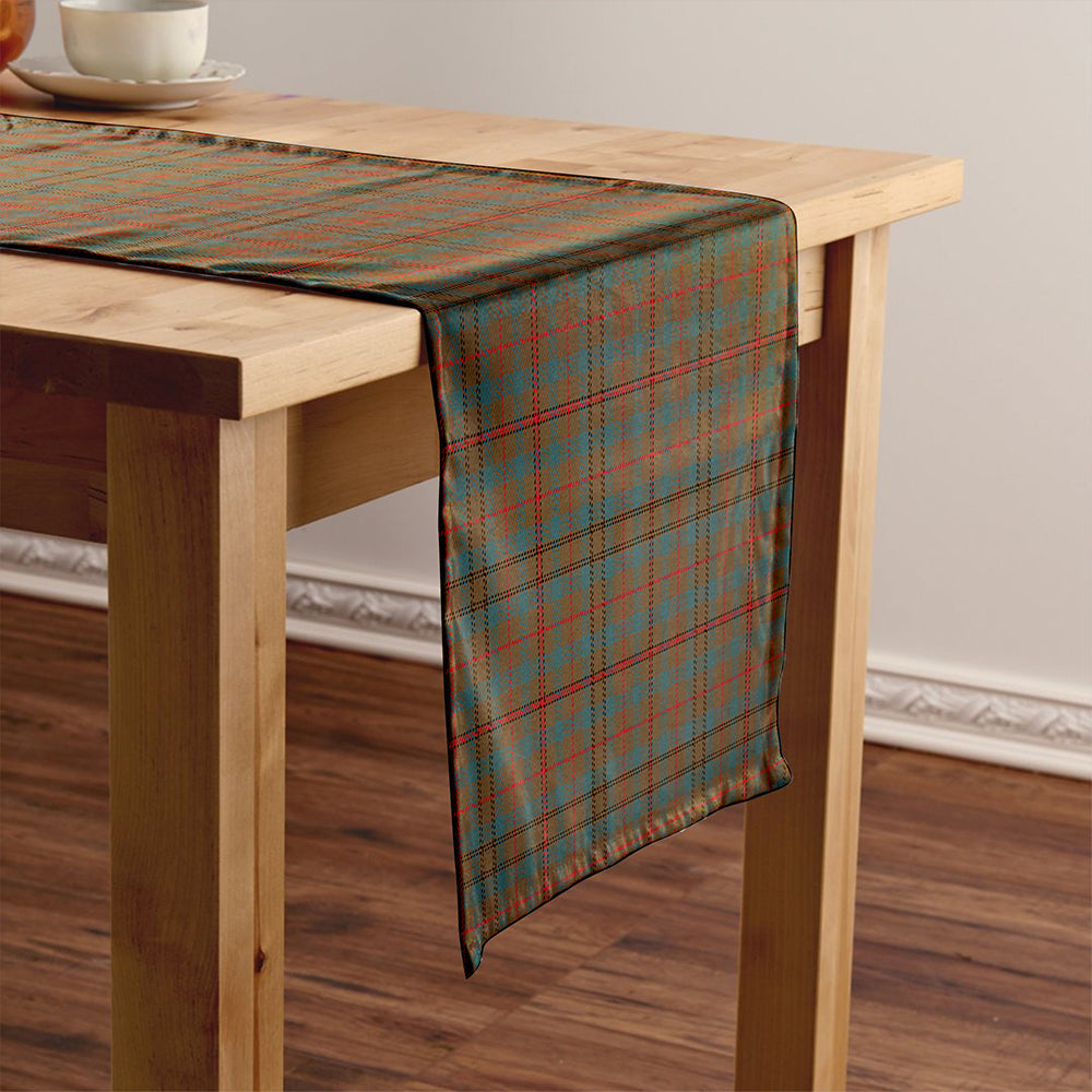 Moncrieffe of Atholl Weathered Tartan Crest Table Runner