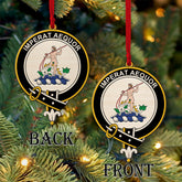 Monypenny Tartan Crest Wood Acrylic Ornament