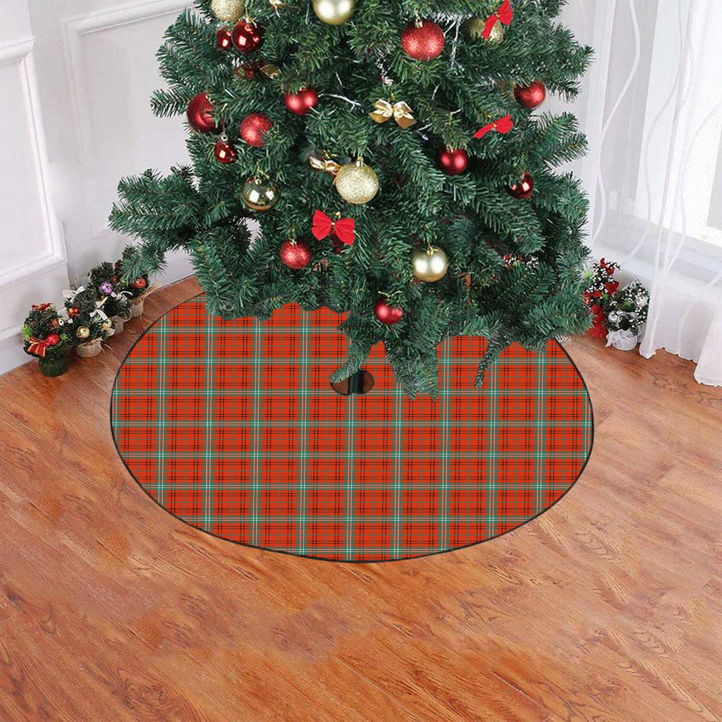 Morrison Red Ancient Tartan Plaid Christmas Tree Skirt