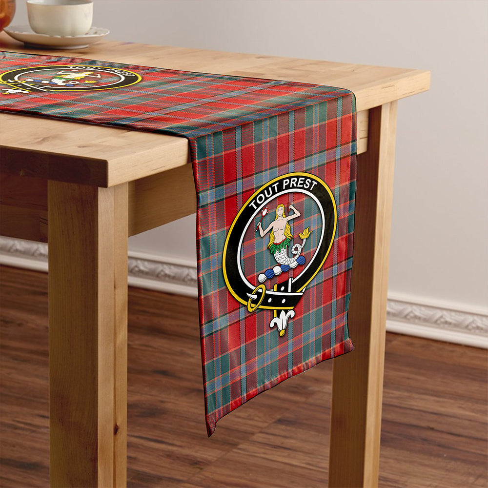 Murray of Abercairney Weathered Tartan Crest Table Runner