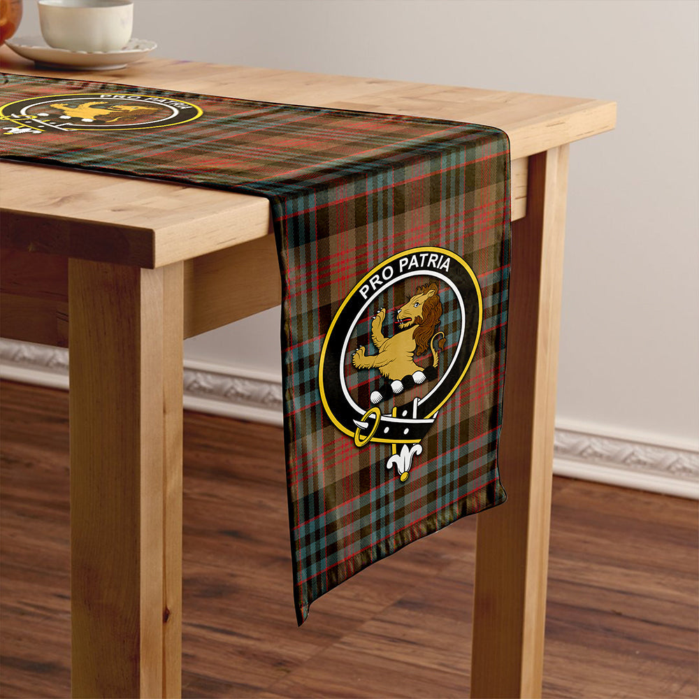 Newlands (Walker Newlands) Weathered Tartan Crest Table Runner