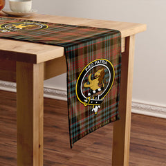 Newlands (Walker Newlands) Weathered Tartan Crest Table Runner