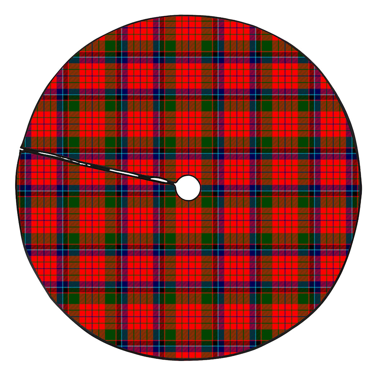 Nicolson Modern Tartan Plaid Christmas Tree Skirt