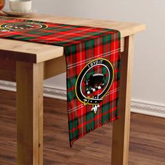 Nisbet (Nisbit) Modern Tartan Crest Table Runner