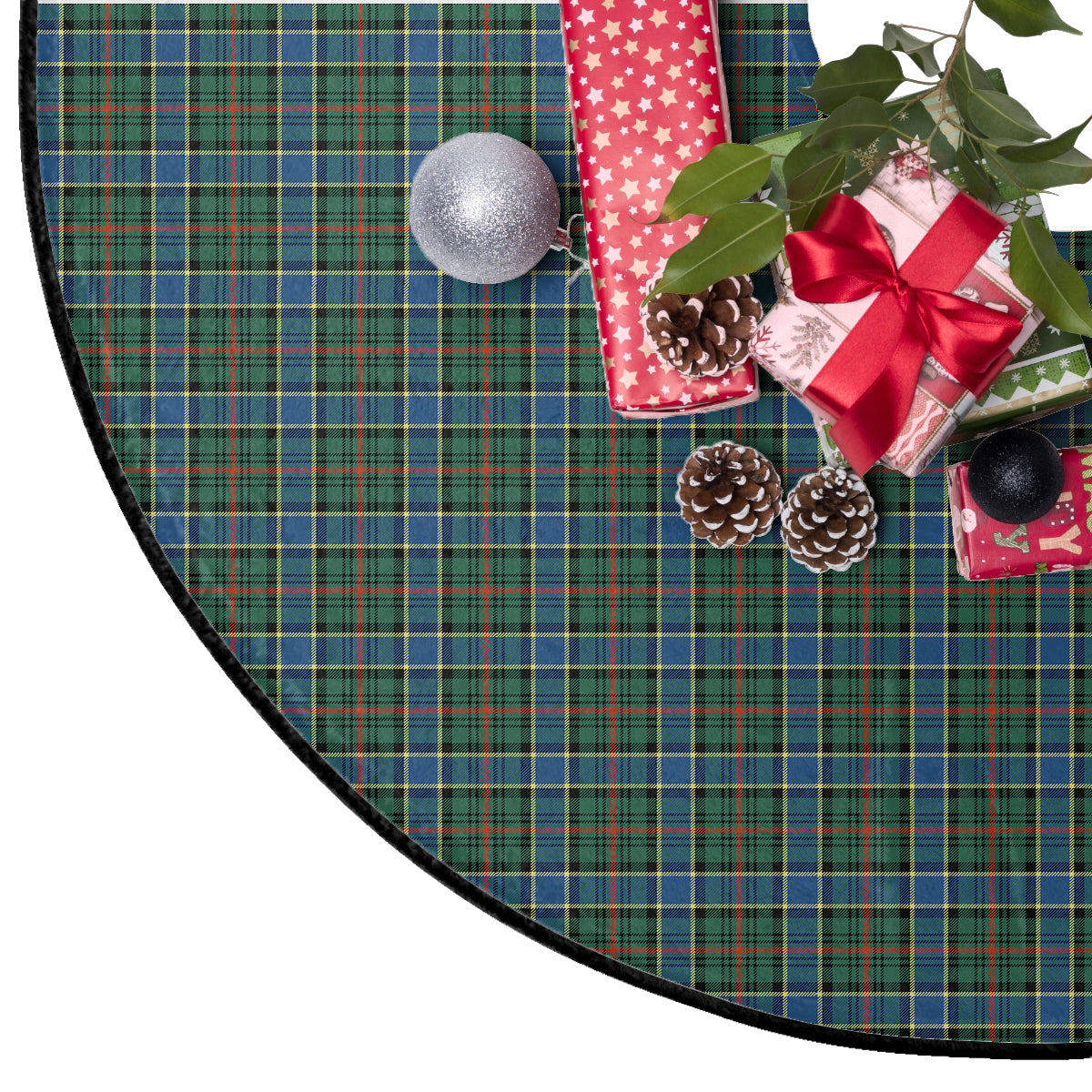 Ogilvie Hunting Ancient Tartan Plaid Christmas Tree Skirt