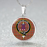 Ogilvie of Airlie Ancient Tartan Crest Circle Necklace