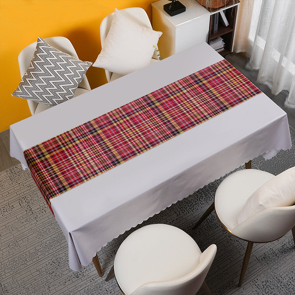 Ogilvie of Strathallan Weathered Tartan Crest Table Runner