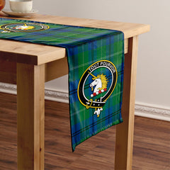 Oliphant Modern Tartan Crest Table Runner