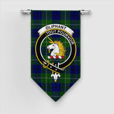 Oliphant Modern Tartan Crest Gonfalon