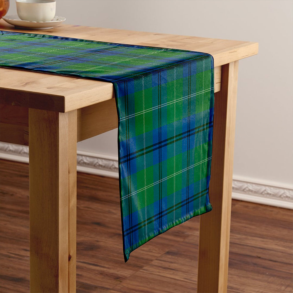 Oliphant Modern Tartan Crest Table Runner