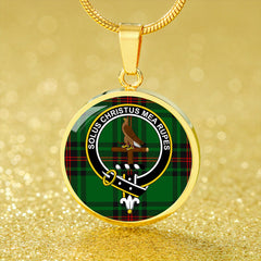 Orrock Tartan Crest Circle Necklace