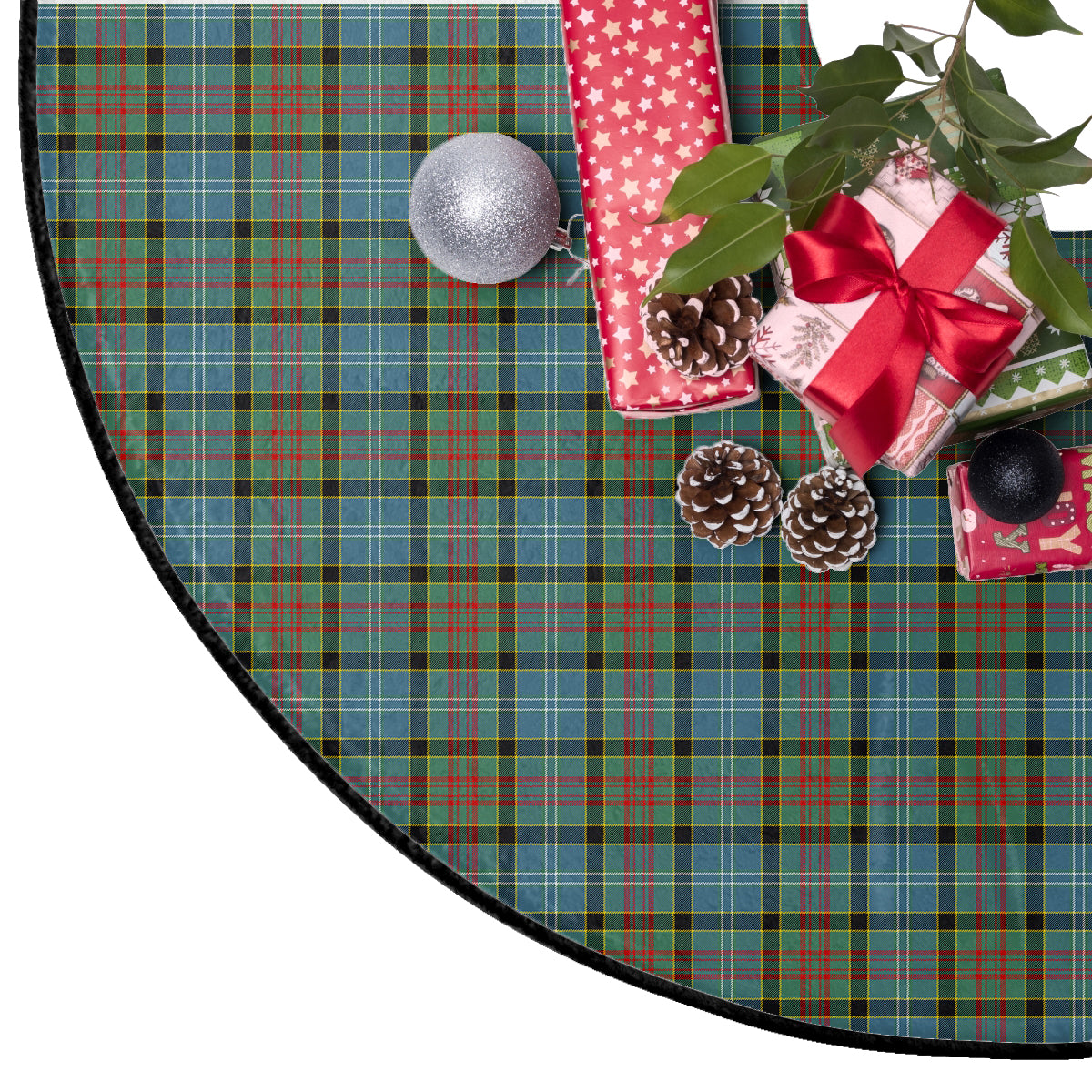 Paisley Tartan Plaid Christmas Tree Skirt
