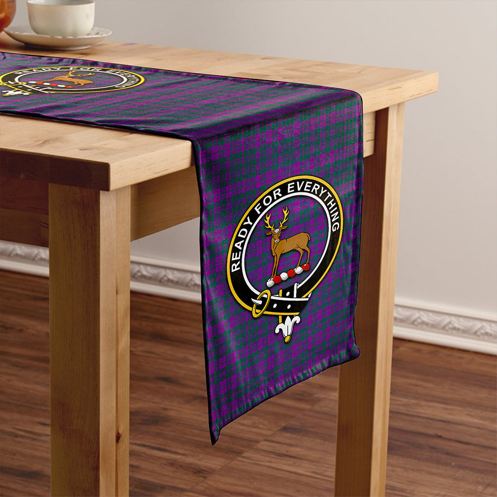 Rae Modern Tartan Crest Table Runner
