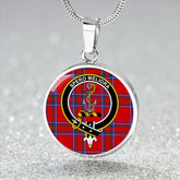 Rait Tartan Crest Circle Necklace